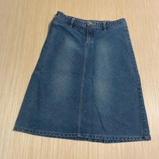 Unionbay Blue Denim Midi Skirt Womens Size 5 Medium Wash A-Line Vintage JB31140