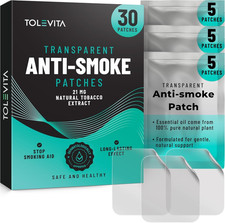 TOLEVITA Anti- Smoke Herbal Patches Transparent 21 mg  Quit Smoking Patches