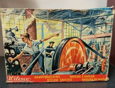 Used Vintage Wilesco D5 Steam Engine W/ Box Accessories Included - Germany USA