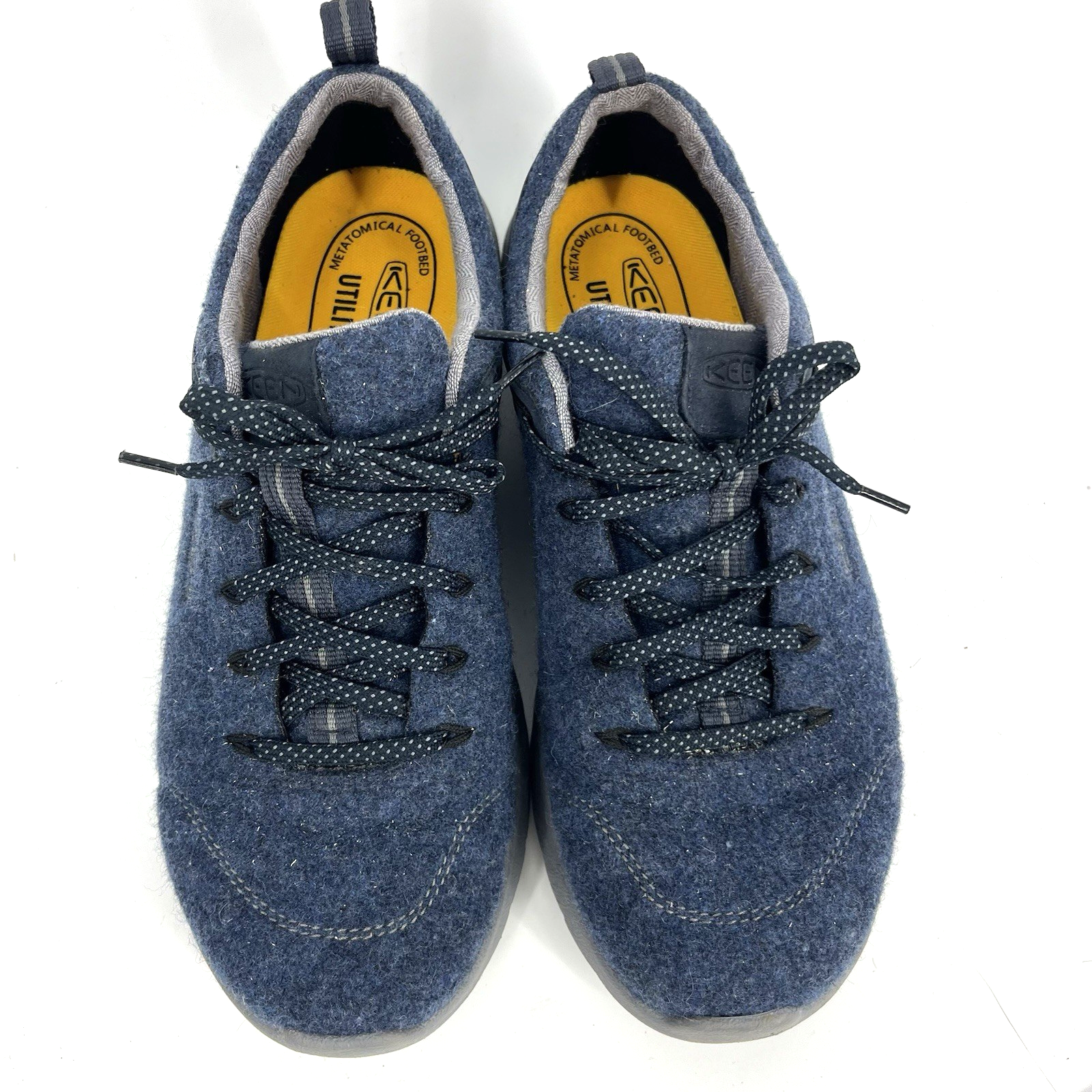 Scarpe Keen Taglia 10.5 Uomo Blu Highland Arway Acciaio Drizzle Lana Utility Sneakers