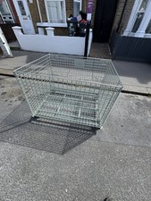 Brand-new Heavy Duty Collapsible Wire Mesh Pallet Cage, 1200KG Capacity 