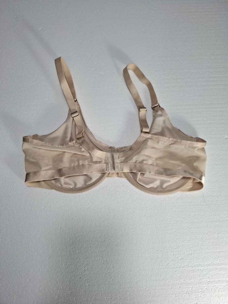 Soma Womens Beige Unlined 40D Underwired Back Closure Minimizer Bra View 5