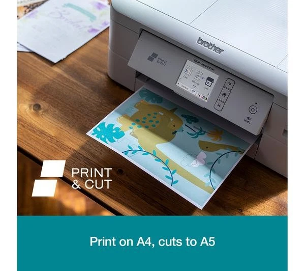 Brother Dcp-J1800dw All-In-One Colour Wireless Injket Printer  Auto Paper Feeder - Image 4 of 4