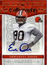 2016 Panini Rookie Calligraphy #29 Emmanuel Ogbah Auto - FB