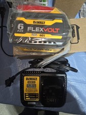 Genuine DEWALT DCB606 6Ah 20V/60V MAX FLEXVOLT Battery 6.0Ah With 4a Charger