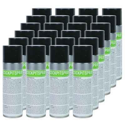 Cockpitspray Kunststoffpflege Gummipflege 24x 300ml repstar Pflege antistatisch