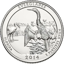 2014 S Everglades National Park ATB Series Uncirculated From US Mint roll.