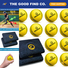 Soft Foam Baseballs for Safe Indoor  Outdoor Practice - Lightweight  Durable