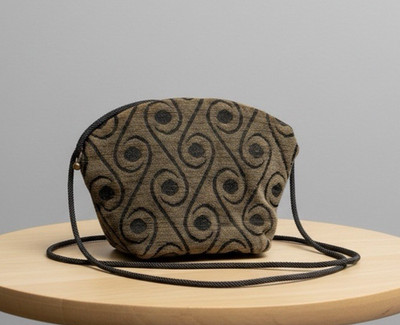 Maruca Crossbody Bag Brown Black Swirl Fabric Small Purse Boulder CO