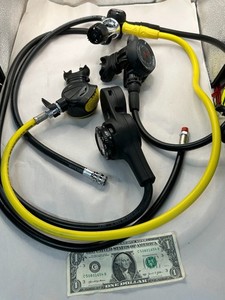 Aqua Lung Titan Scuba Diving Regulator with Attachments & Carrying Bag