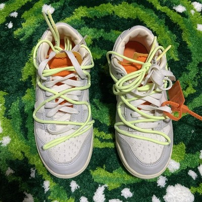 SIZE 4.5 OFF-WHITE x NIKE DUNK Low 'LOT 43 of 50' DM1602 128