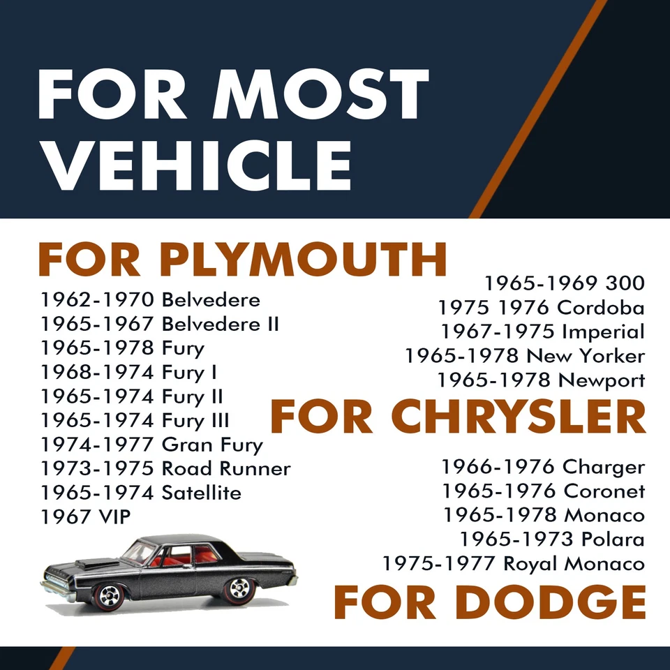 Par de 2 Kit Amortiguador Trasero Completo Para Chrysler Imperial 1967-1975 Foto 2 de 4