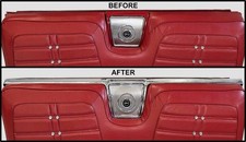 1962 1963 1964 Chevy Impala Convertible Rear Seat Trim Speaker Screen Chrome