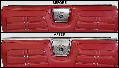 1962 1963 1964 Chevy Impala Convertible Rear Seat Trim & Speaker Screen CHROME