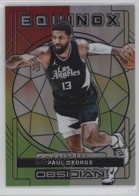 2023 Panini Obsidian Equinox Electric Etch Reggae Flood /60 Paul George #4 16wc