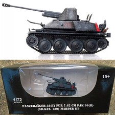 Diecast Alloy 1/72 Scale German Army Sd.Kfz.139 Marder III Tank Model Toy Gift