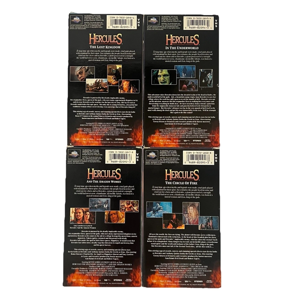 Hercules The Legendary Journeys VHS Limited Ed (4) 1997 & The Xena Trilogy 1995 - Image 3 of 4