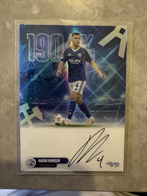 Hasan Kuruçay Autogrammkarte FC Schalke 04 Ultimate Drops 2 limitiert 08/70