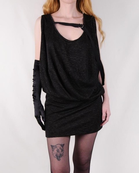 Women Vivienne Westwood Dress Black Cotton 36