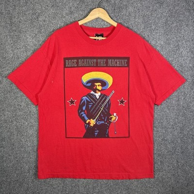 RAGE AGAINST THE MACHINE Tシャツ 2000年　赤 Vintage Rage Against The Machine Shirt Mens XL Red 2000 Emiliano