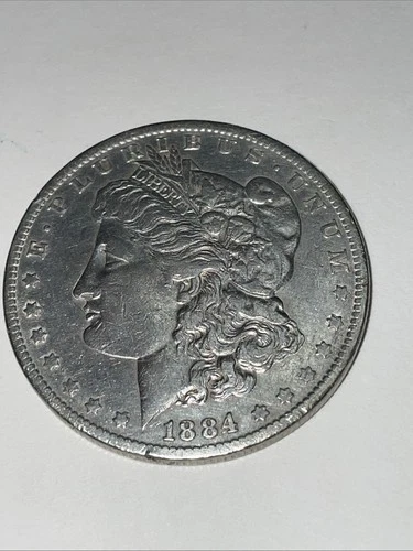 1884 O Morgan Silver Dollar About Uncirculated