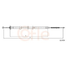 Handbremsseil hinten rechts für Ford KA RB RU8 | 24171228