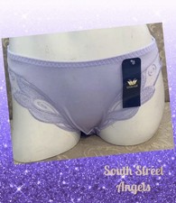 VINTAGE WACOAL 64383  LILAC PURPLE EMBROIDERED BIKINI BRIEF PANTIES SIZE SMALL