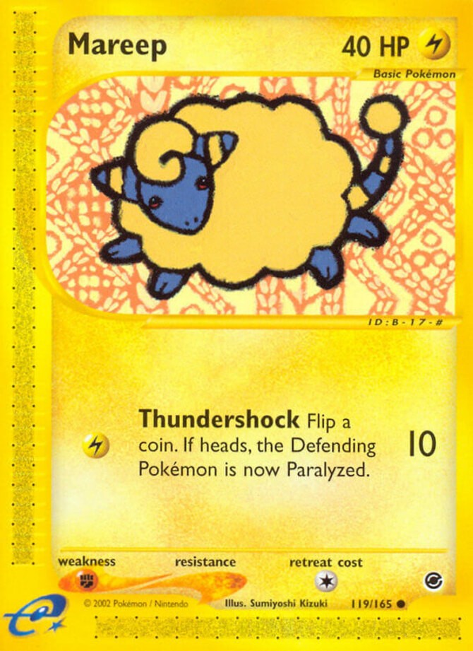 1x Mareep - 119/165 - Common NM-Mint Pokemon G2 - Expedition