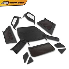 Soft Top With Tinted Windows Fit For Jeep Wrangler Jk Unlimited 4-door 2007-2009