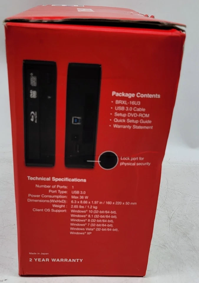 Buffalo MediaStation 16x Desktop BDXL Blu-Ray Writer (BRXL16U3) - Image 2 of 4