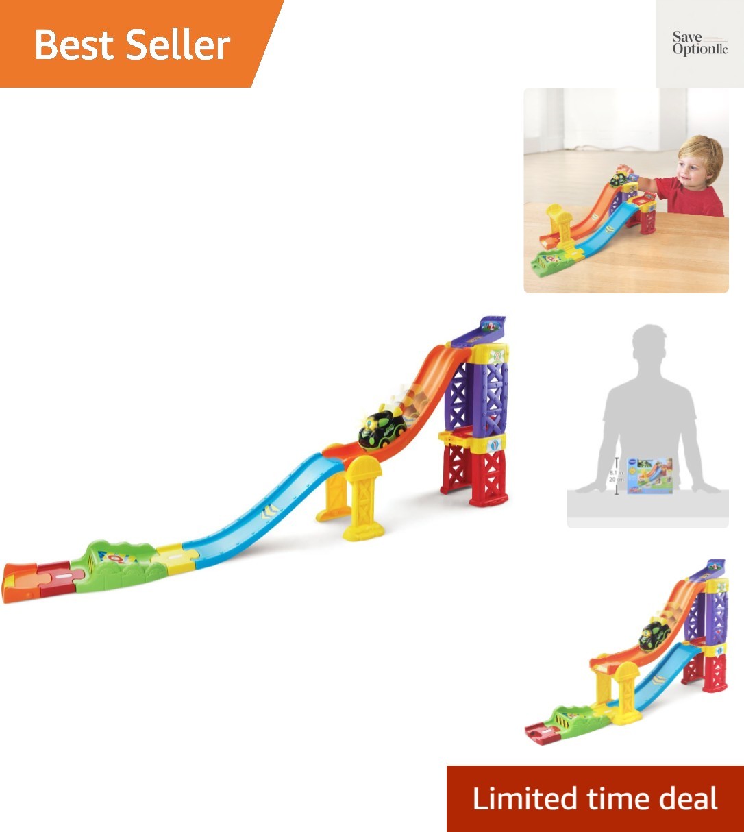 Go! Go! Smart Wheels 3-in-1 Launch and Play Raceway