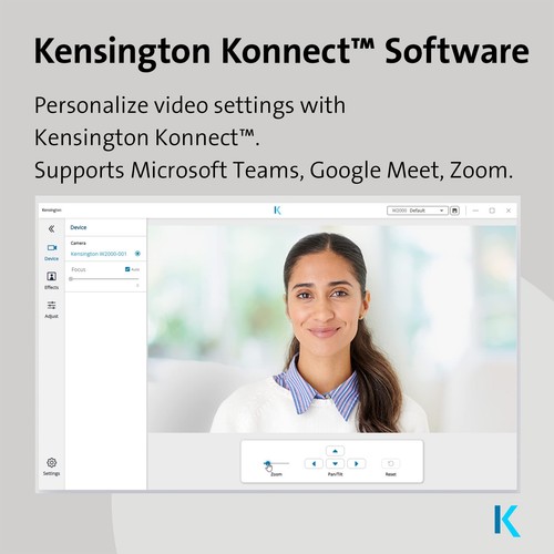 Kensington W2050, Webcam, 1080P - Afbeelding 5 van 7