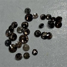 1.00ct Champagne Round Shape Faceted Diamonds...
