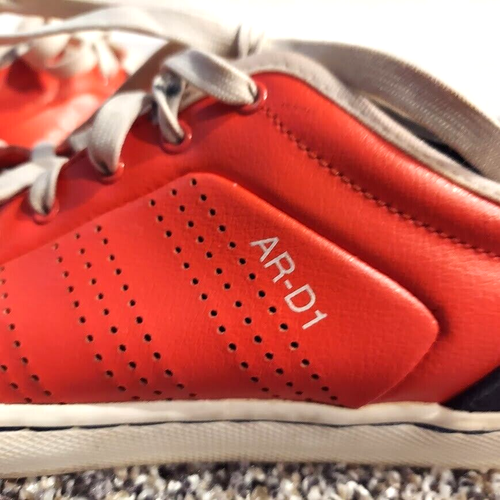 Rare Adidas Mens AR-D1 Orange Lace-Up Low Top Sneaker Shoes Size 10 - Picture 2 of 9