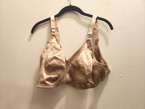 Bali Classic Support Wire Free Nude Bra Style 3820 Size 44DD #54