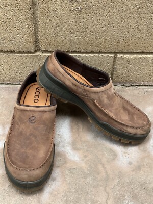 ECCO Men's Track 25 Brown Hydromax Water Resistant Moc Toe Clog EU 42 Mens 8.5