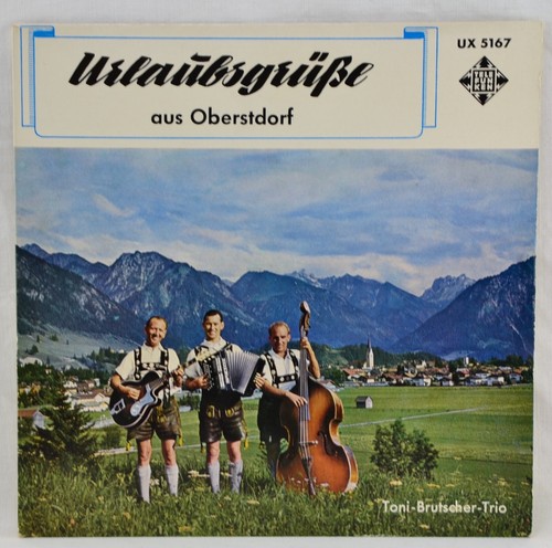 TONI BRUTSCHER TRIO - Urlaubsgrüße aus Oberstdorf - 7" EP Telefunken