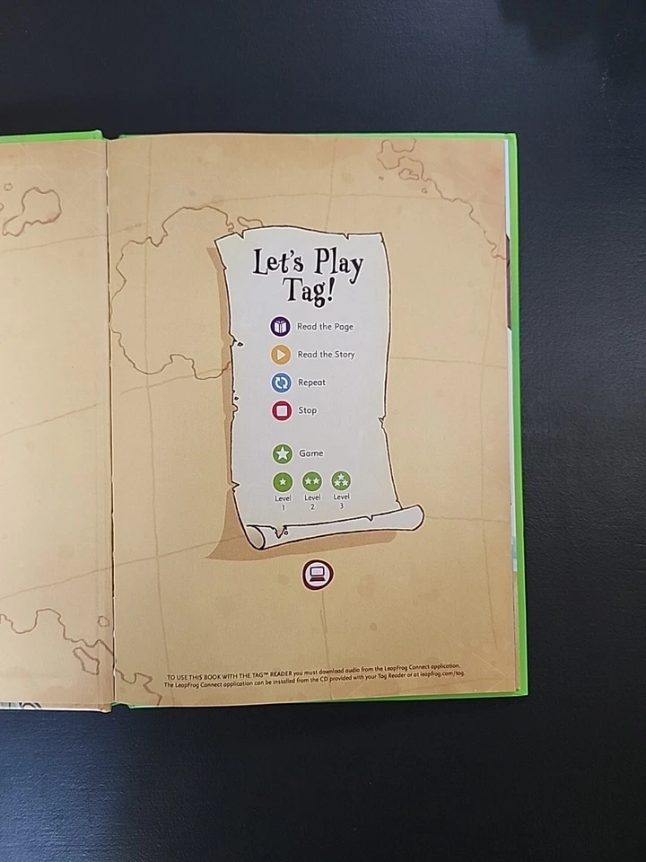 New Pirates The Treasure of Turtle Island Leap Reader Book Hardcover Interactive - Image 2 of 4