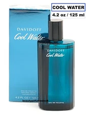 Cool Water by Davidoff 4.2 Oz Men's Perfume 125 Ml. EDT Spray New in Box