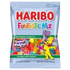 Haribo Gummi Candy | Funtastic Mix in Shareable Size Bags | Many Shapes & Fla...