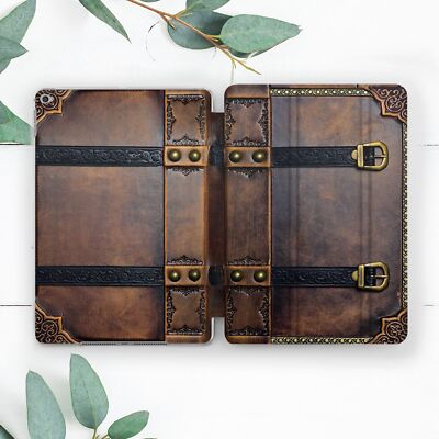 Vintage Old Book Dark Brown Case For iPad 10.2 Pro 12.9 11 9.7 Air 3 4 5 Mini