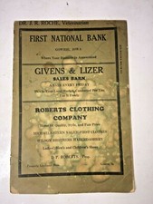 1931 Vintage Farm Records Simplicity Account Book Advertising Journal & Calendar