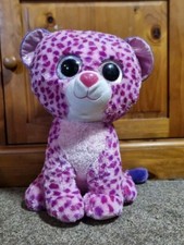 TY  Beanie Boos Large 42cm/17" Glamour Pink Leopard Plush Toy