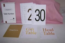 32 Pcs Wedding Table Numbers Gold Table Numbers for Wedding Reception Double NEW