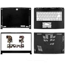 For MSI GF65 16W1 Laptop LCD Back cover Front Bezel Palmrest Bottom Case