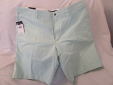 Men's "Chaps" Size 42, Mint Leaf Green, Oxford Cloth, Flat Front, Casual Shorts