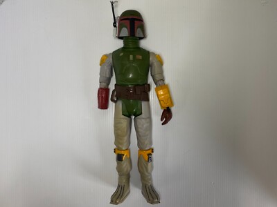 Vintage Star Wars Boba Fett Kenner, 39140 14 inch 1979 missing arm, accessories