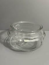 Vintage Anchor Hocking Clear Thick Glass Fishbowl Terrarium Large 9.5" x 5.5"