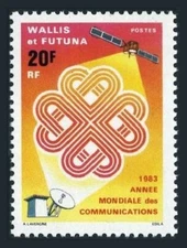 Wallis & Futuna 302, MNH. Mi 446. World Communications Year WCY-1983. Satellite.