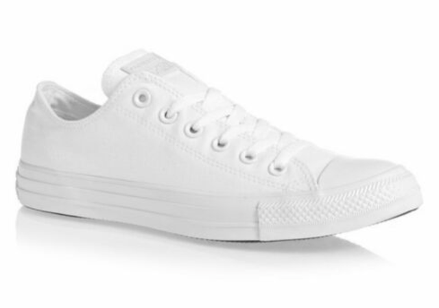girls plain white trainers